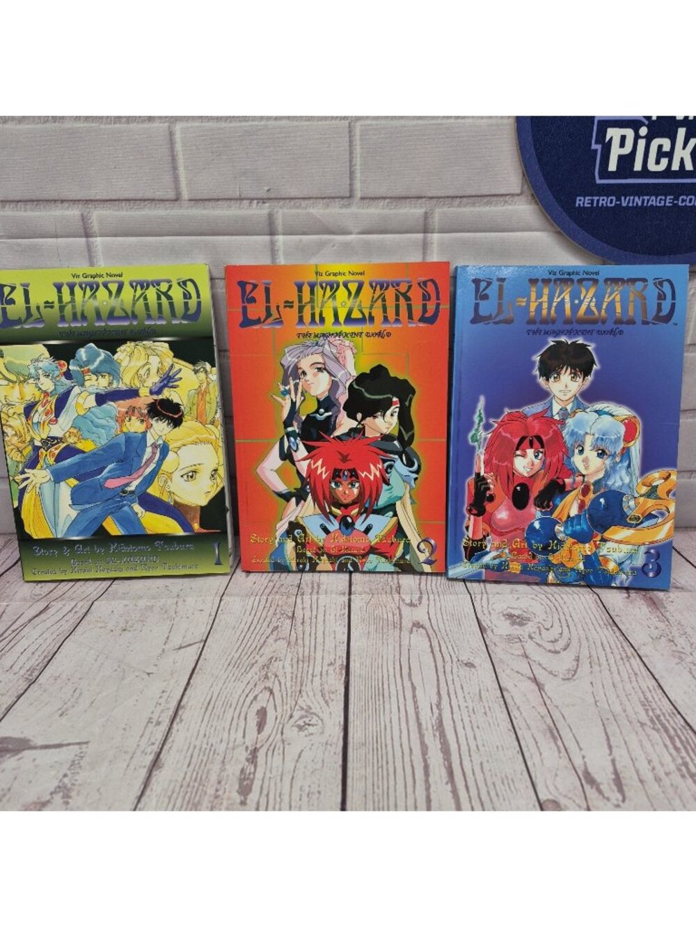 El Hazard The Magnificent World Manga Set 1-3~Hidetomo Tsubura~Viz Graphic Novel